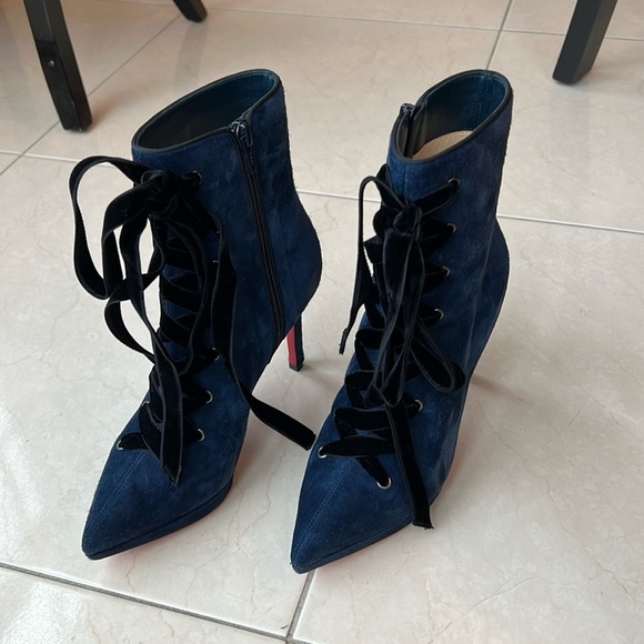 Christian Louboutin Circus Nana velour bootie - Picture 2 of 4